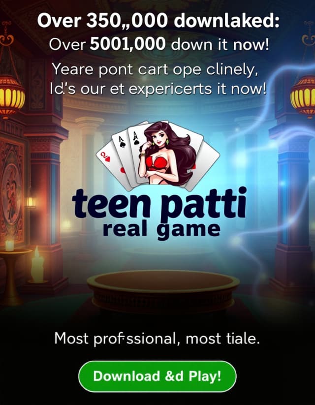 Teen Patti Real Money App Banner